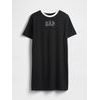 Šaty s logem Černá