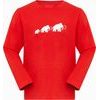 Core Longsleeve Kids Logo mammut red