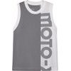 W Moto-X Blocked Tank White