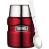 THERMOS Food thermos with folding spoon and cup 470 ml red