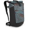 OSPREY TRANSPORTER ROLL TOP 28, palm leaf glitch print