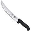 Fibrox, cimeter knife, 25cm, straight, fluted, black