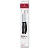 Swiss Classic, paring knife set, 2pcs, straight/wavy, black, box