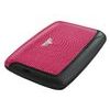 Card Case PEARL - leather Lizzard Fuchsia
