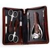 Nickel manicure set zip leather black 7 pcs