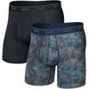 QUEST QUICK-DRY MESH BOXER BRIEF FLY 2PK matrix camo/black
