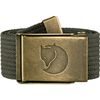 Canvas Brass Belt 4 cm Mountain Grey