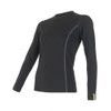 SENSOR MERINO ACTIVE women's long sleeve shirt, black