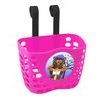 FORCE handlebar basket for children, pink