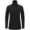 FleeceWool V2 Polo w/ zip W's Jet Black