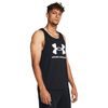 UNDER ARMOUR SPORTSTYLE LOGO TANK, Black / White