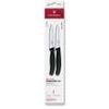 Swiss Classic, paring knife set, 2pcs, 10cm, straight/wavy, black, box