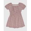 800002-01 Dětské vzorované šaty Růžová