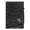 Twin Wallet Click & Slide - leath. Croco Black