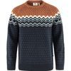 FJÄLLRÄVEN Övik Knit Sweater M, Dark Navy-Terracotta Brown
