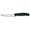 Swiss Classic, steak & pizza knife, 11cm, wavy, black