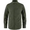 Övik Flannel Shirt M, Laurel Green-Indigo Blue