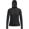 Wom Mer  300 RealFleece Desc LS Zip Hoo BLACK