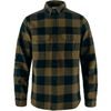 Övik Heavy Flannel Shirt M Wood Brown-Dark Navy