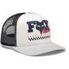 Yth Checker Mesh Trucker Hat White