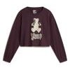 LIL BEAR RELAX CROP LS TEE Dark Port