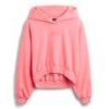 880827-03 Oversize crop mikina s logem VintageSoft Růžová