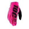 100% BRISKER Gloves Neon Pink