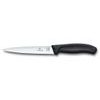 Swiss Classic, filleting knife, 20cm, straight, black, blister