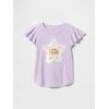 Dětské tričko s flitry Fialová