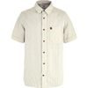 Övik Travel Shirt SS M Chalk White-Sand Stone