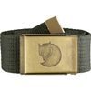 Canvas Brass Belt 4 cm Mountain Grey