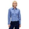 852421-01 Popelínová košile Fitted Shirt Modrá
