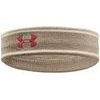 UNDER ARMOUR Striped Performance Terry HB, Timberwolf Taupe / Ivory Dune / Sedona Red