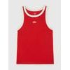 729562-05 Žebrovaný top s logem Červená
