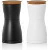 TWIN, černá a bílá, dub/plast, 13,3 cm