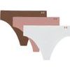 UA Pure Stretch NS THONG - 3pk brown/beige