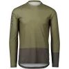 POC MTB Pure LS Jersey, Epidote Green/Sylvanite Grey