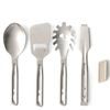 Detour Stainless Steel Utensil Set - [4 Piece], Grey