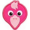 Velcro badge Flamingo - bright pink