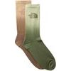 EVERYDAY CREW SOCK DIP DYE - 2P Bark Mist/Slate Moss/Mo