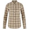 Övik Flannel Shirt W Chalk White-Suede Brown