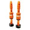 Presta Quickfill Tubeless Valves | Gen2 | 23-31mm Depth | 2 Pieces | Naranja
