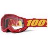ACCURI 2 ENDURO MTB Goggle Red - Clear Lens