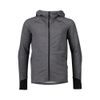 Merino Zip Hood Jr Sylvanite Grey Melange