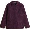 DRILL II CHORE PRINT JACKET BLACKBERRY WINE