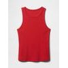 Žebrovaný top Červená