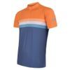 CYKLO SUMMER STRIPE pánský dres kr.rukáv modrá/oranžová