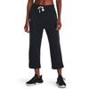 UNDER ARMOUR Rival Terry Flare Crop, black