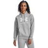 Rival Fleece Big Logo Hdy, Mod Gray Light Heather / White