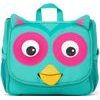 AFFENZAHN Kids Toiletry Bag Olivia Owl - turquoise